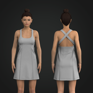 Ladies Criss Cross Back Dress