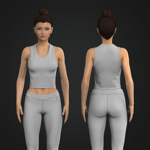 Ladies Crop Tank