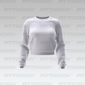 Ladies Crop Top Sweater Smart Mockup