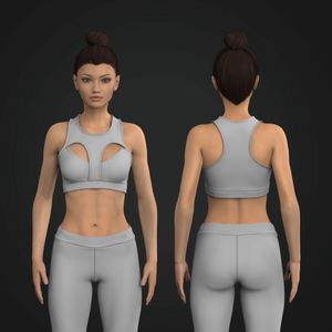 Ladies Cut Out Sports Bra