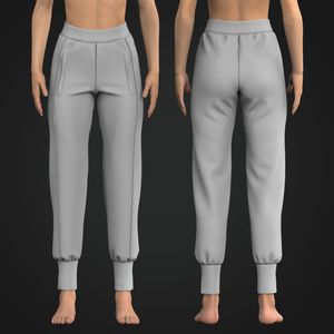 Ladies Extended Cuffs Relaxed Joggers