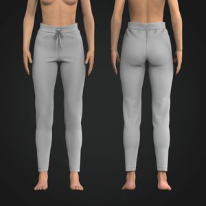 Ladies Fitted Rib Joggers