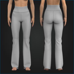 Ladies Flare Cut Leggings