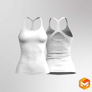 Ladies Full Length Tank Top - 3D Garment