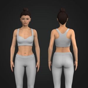 Ladies High Impact Sweetheart Neckline Sports Bra