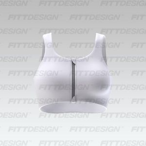 Ladies High Impact Zip Up Sports Bra Smart Mockup