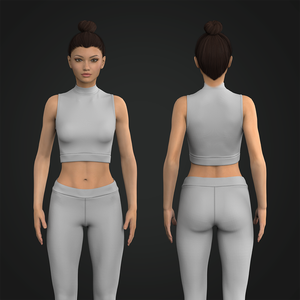 Ladies High Neck Crop Bra