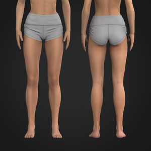 Ladies High Waisted 1.50 Inch Inseam Elasticated Sides Biker Shorts