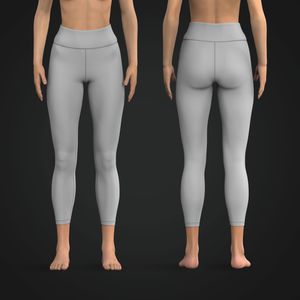 Ladies High Waisted 25 Inch Inseam Leggings
