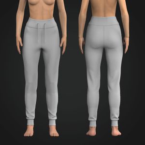 Ladies High Waisted Athletic Joggers