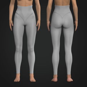 Ladies High Waisted Bikini Style Leggings