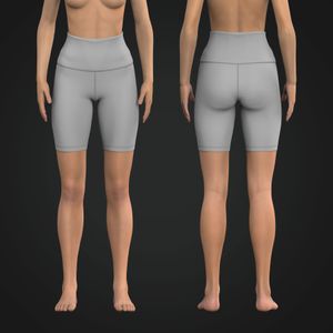 Ladies High Waisted Compression Shorts