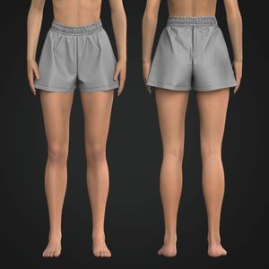 Ladies High Waisted Elasticated Performance Shorts