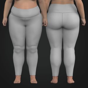 Ladies High Waisted Plus Size Leggings