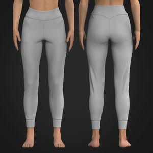 Ladies High Waisted Relaxed Joggers