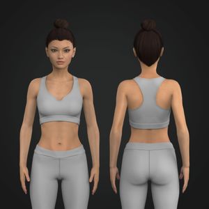 Ladies Keyhole Neckline Sports Bra