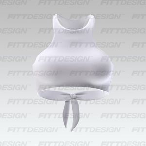Ladies Knotted Back Sports Bra Smart Mockup