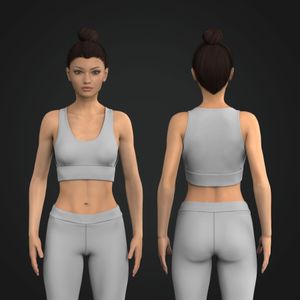 Ladies Low Cut Overlapping Side Bralette
