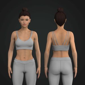 Ladies Low Impact Strappy Sports Bra