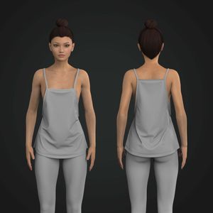 Ladies LowerArmhole Opening Camisole Tank Top