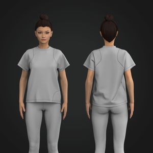 Ladies Modified Set In Sleeve Relaxed Tee