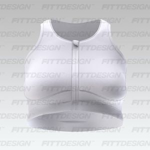 Ladies Plus Size High Impact Zip Up Sports Bra Smart Mockup