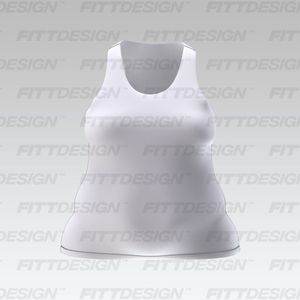 Ladies Plus Size Racer Back Tank Top Smart Mockup