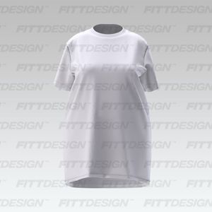 Ladies Plus Size T-Shirt Dress Smart Mockup
