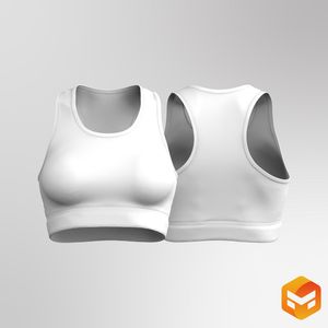 Ladies Racer Back Sports Bra - 3D Garment