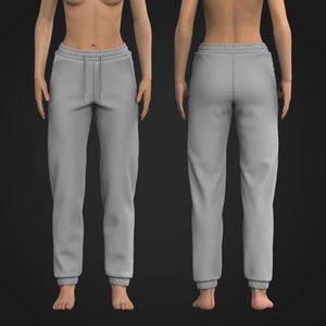 Ladies Relaxed Fit Velour Sweatpants