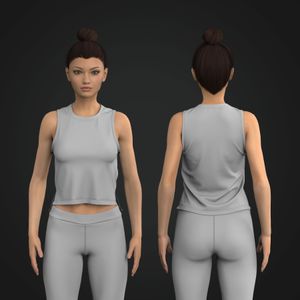Ladies Relaxed Fit Waist Length Tank Top