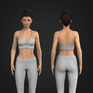 Ladies Seamless Front Ruching Ribbed Sports Bra