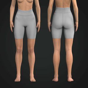 Ladies Seamless High Waisted 7.00 Inch Inseam Biker Shorts