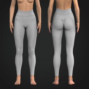 Ladies Seamless High Waisted Scrunch Leggings
