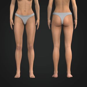 Ladies Seamless Laser Cut Thong