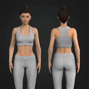 Ladies Seamless Low Cut Sports Bra