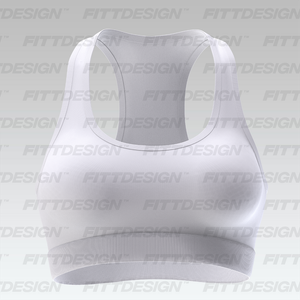 Ladies Seamless Racer Back Sports Bra Smart Mockup