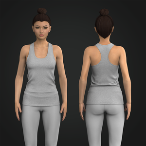 Ladies Seamless Racer Back Tank Top