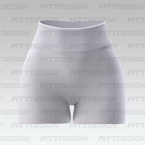 Ladies Seamless Scrunch 4.00 Inch Inseam Biker Shorts - Smart Mockup