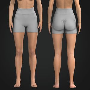 Ladies Seamless Scrunch 4.00 Inch Inseam Biker Shorts