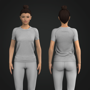Ladies Seamless Short Sleeve Raglan Sleeve Performance Tee