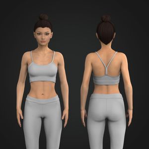 Ladies Seamless Strappy Sports Bra