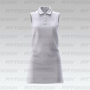 Ladies Sleeveless Collared Dress - Smart Mockup