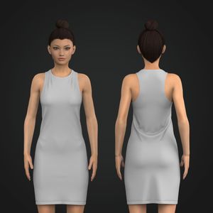 Ladies Slim Fit Tank Dress