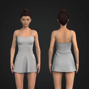 Ladies Strappy Tennis Dress