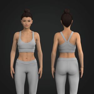 Ladies V Neck Camisole Neckline High Impact Sports Bra
