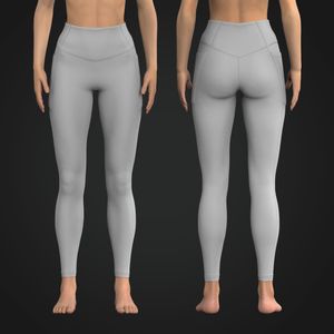 Ladies V-Shaped Front Waistband Leggings
