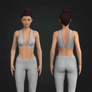 Ladies V Shaped Lace Bralette