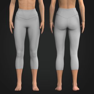 Ladies V-Shaped Waistband 23.00 Inch Inseam Leggings