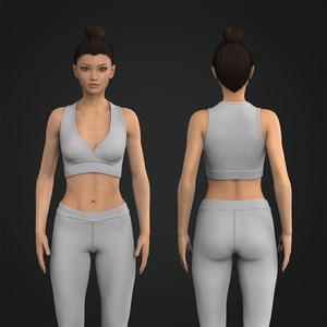 Ladies V Wrap Sports Bra